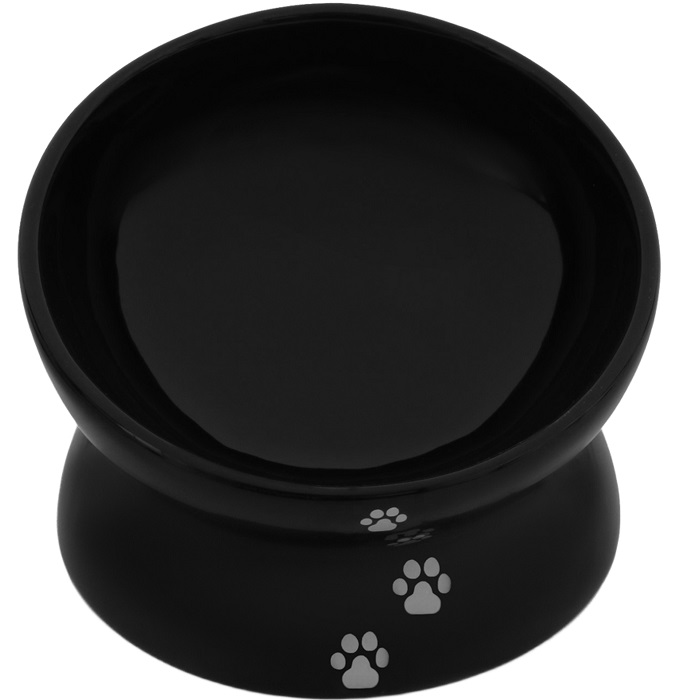 Миска керамическая "Феншуй" 150 мл  13 x 9 cм, чёрная   9942216