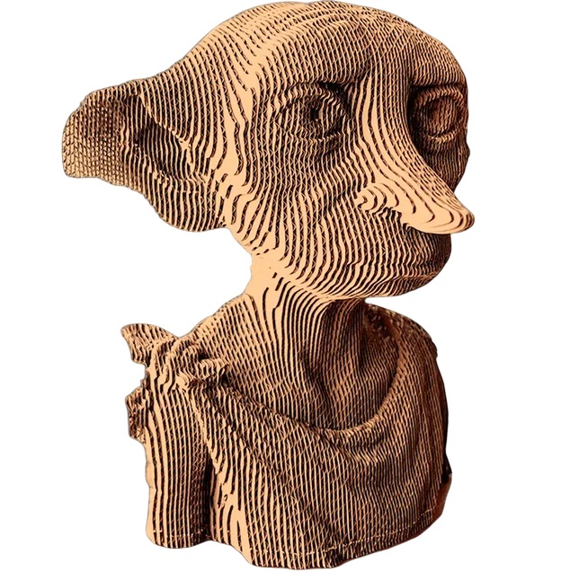 Картонный 3D конструктор QBRIX Домашний эльф