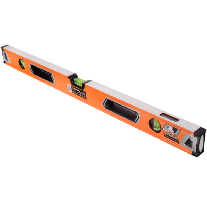 Уровень алюминиевый "Усиленный" 800 мм, 3 глазка (1 зеркальный), 2 комп.рукоятки ВИХРЬ 73/11/4/11