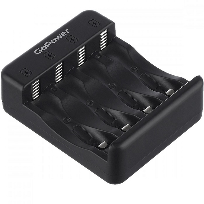 Зарядное устройство GoPower iClever1600 Ni-MH/Ni-Cd 4 слота (1/40/80)
