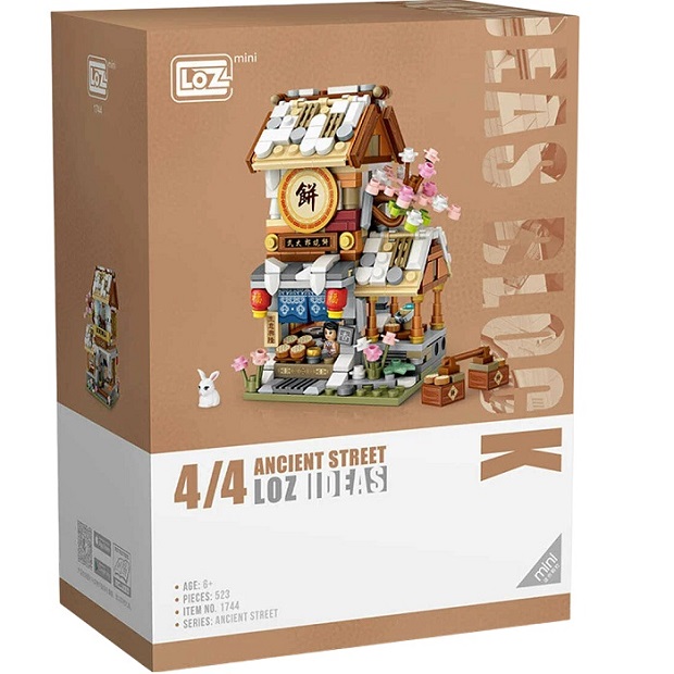 Конструктор LOZ 1744_MK Чайнатаун:магазин лепешек