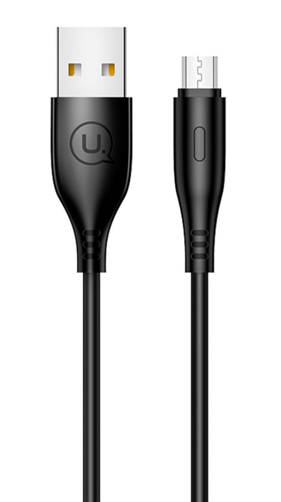 Кабель USB <--> microUSB  1.0м USAMS US-SJ268 U18 Round, чёрный