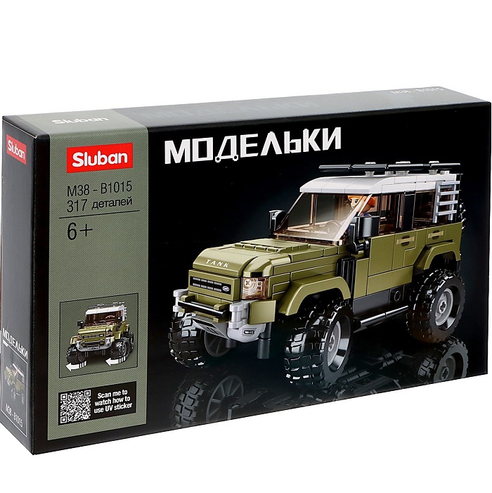Конструктор Sluban Модельки  внедорожник , 317 деталей, 6+ 9590286