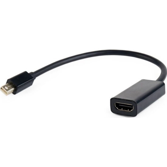Переходник miniDisplayPort -> HDMI, Cablexpert A-mDPM-HDMIF-02, 20M/19F, кабель 18см, черный, пакет