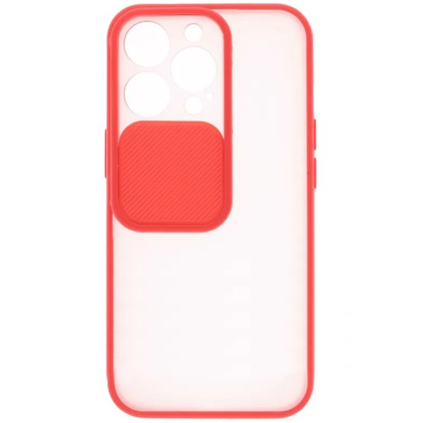 Задняя накладка ZIBELINO Cover Slide для iPhone 13 Pro (красный)