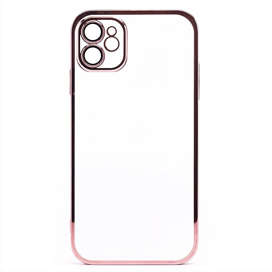 Задняя накладка PC073 для iPhone 11 (rose gold) (213777) с закрытой камерой