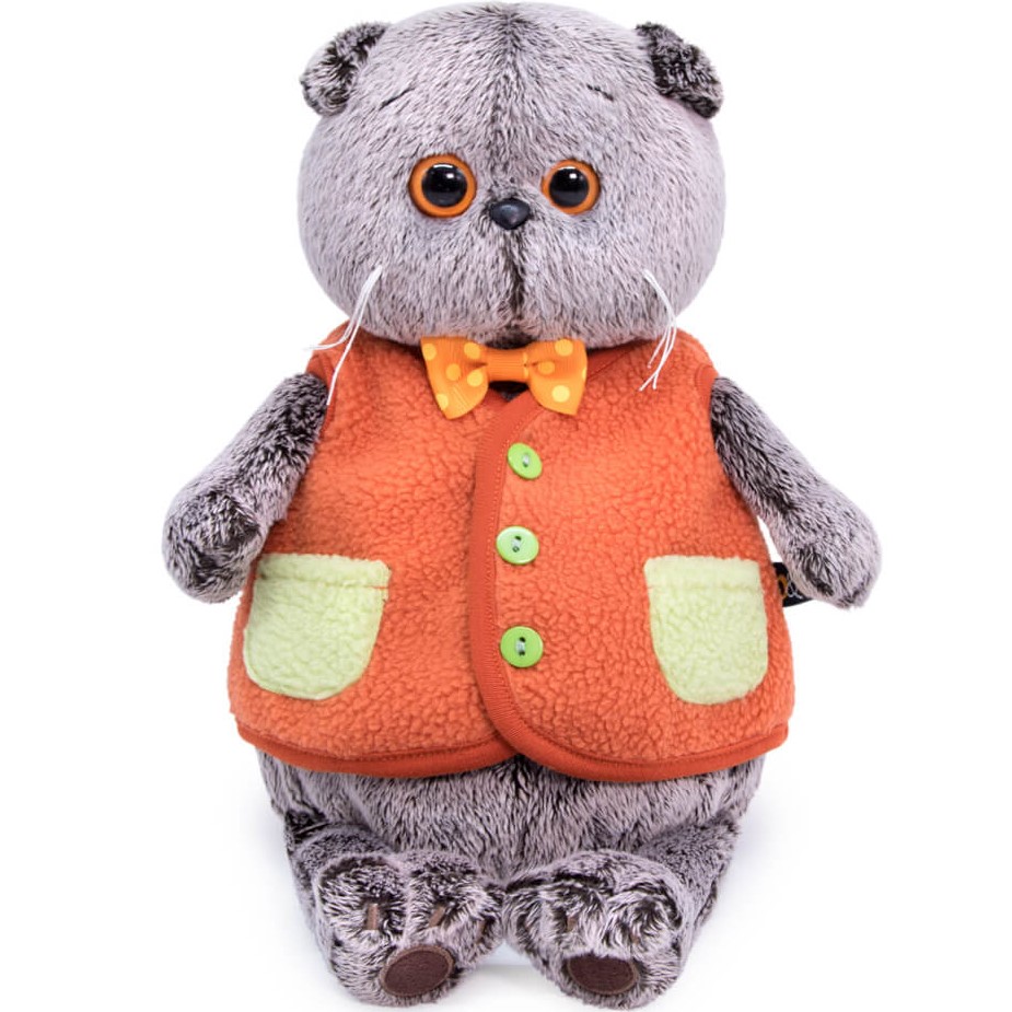 Мягкая игрушка Басик в меховом жилете, 22см (Ks22-166)