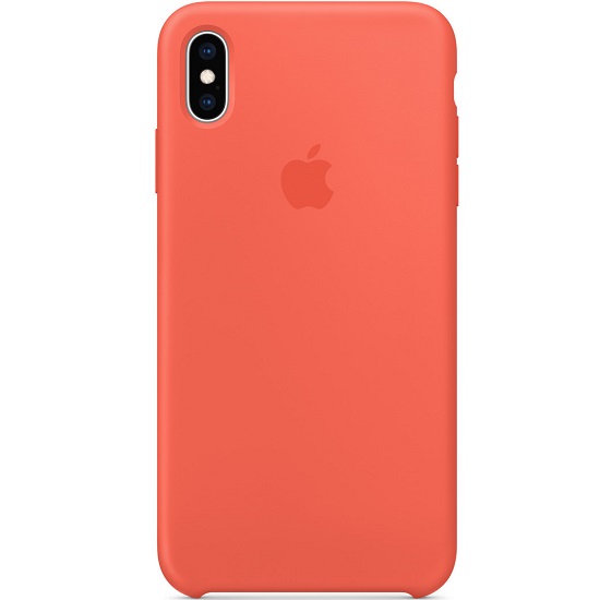 Силиконовый чехол SILICONE CASE для iPhone XS Max Nectarine (c LOGO)