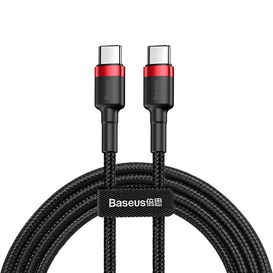 Кабель Type-C <--> Type-C  1.0м BASEUS Cafule series красный CATKLF-G91