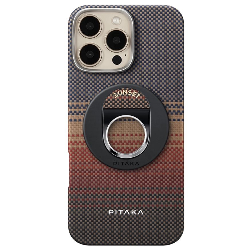 Задняя накладка PITAKA Sunset popsocet MagEZ Grip для iPhone 16 Pro Max