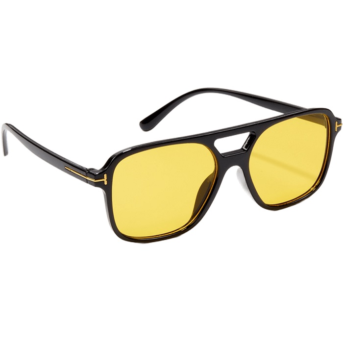 Солнцезащитные очки, UV 375, линза 4.4×5.5 см, ширина 14.7 см, дужка 14.2 см, желтые 10795842
