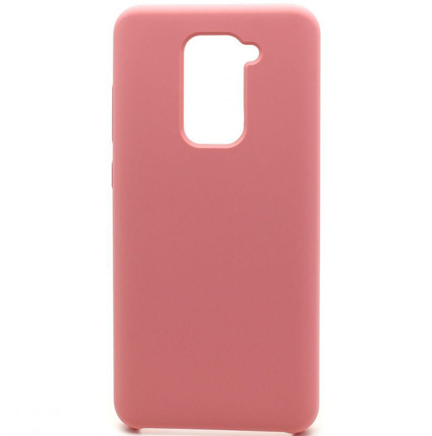Задняя накладка SILICONE COVER Color для Xiaomi Redmi Note 9 (004) розовый
