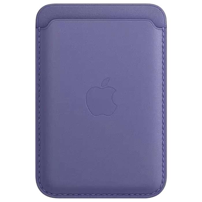 Кошелек для карт MagSafe Leather Wallet для iPhone (№9 Сиреневый) (с лого)