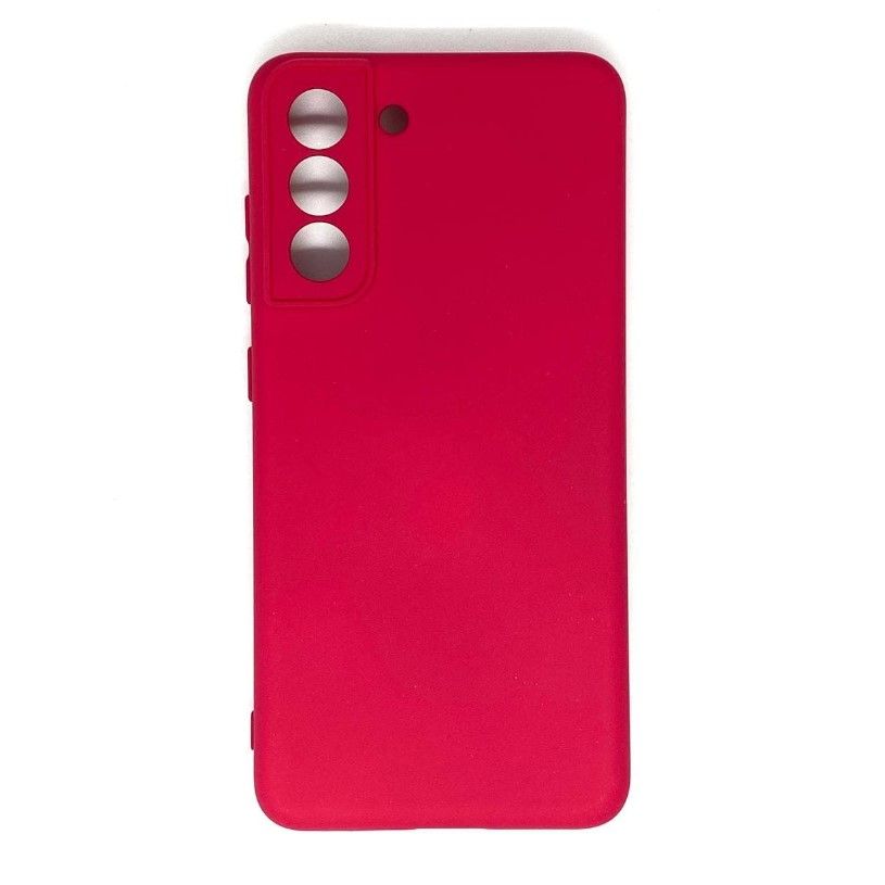 Задняя накладка ZIBELINO Soft Case для Samsung S21FE (5G) (бордовый)