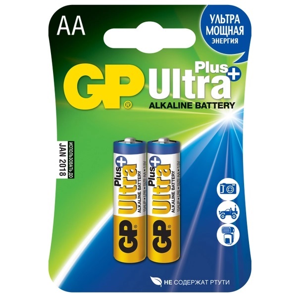 Элемент питания GP LR06 ULTRA PLUS BL-2 (2/20/160)
