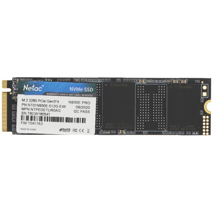 Накопитель SSD M.2 512Gb NETAC N930E Pro Series