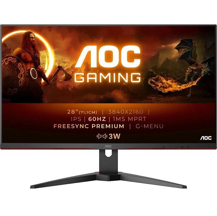 Монитор 28" AOC Gaming U28G2AE (3840x2160/ 60Hz/ IPS)
