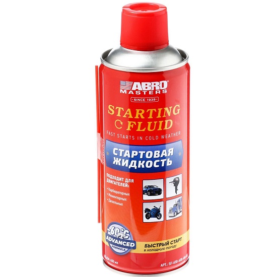 Стартовая жидкость ABRO MASTERS, 400 мл SF-650-400-AM-RE 6963983