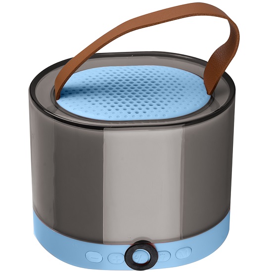 Колонка портативная K52 синяя с 2 микрофонами