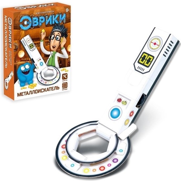 Набор для опытов «Металлоискатель», работает от батареек 2463891