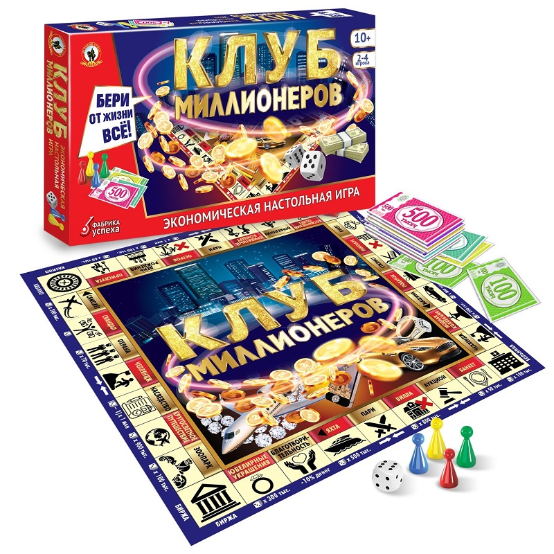 Экономическая настольная игра «Клуб миллионеров» 04031