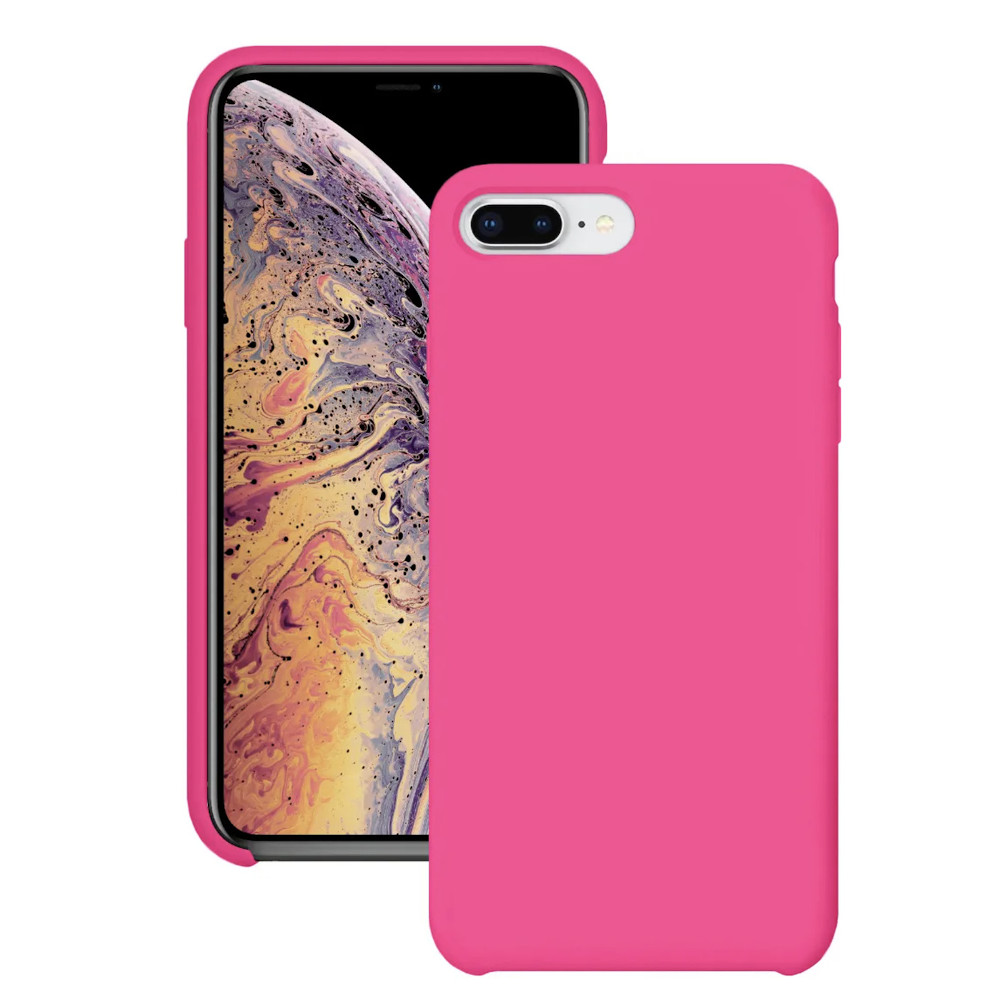 Силиконовый чехол SILICONE CASE для iPhone 7/8 Plus (47 фуксия)