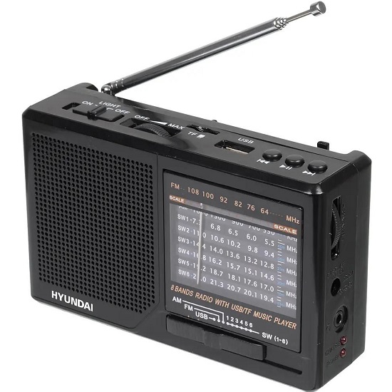 Радиоприемник HYUNDAI H-PSR140 черный