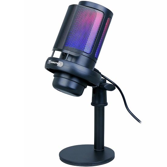 Микрофон конденсаторный VOROTEX A6 черный, USB