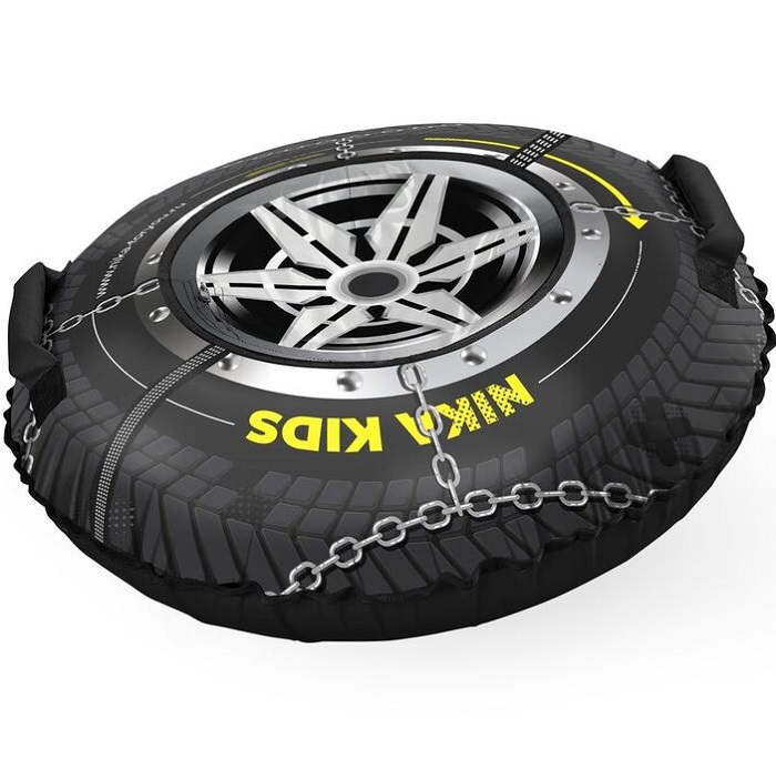 Тюбинг NIKA ТБ8К-110/КЛ "колесо" с круговым дизайном 