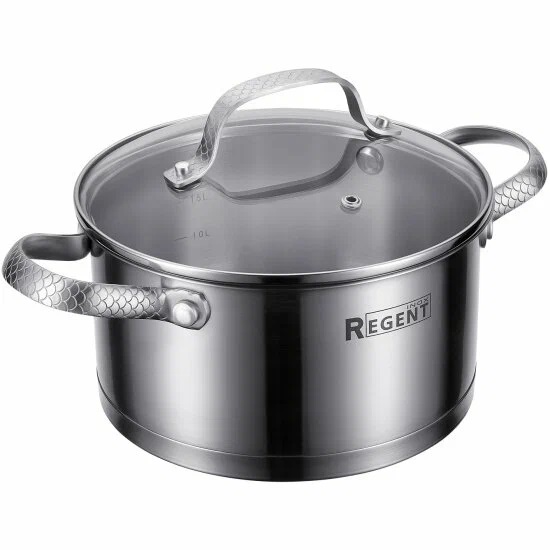 Кастрюля 2.4л REGENT Linea SIRENA 65-0218; 18х9,5 см