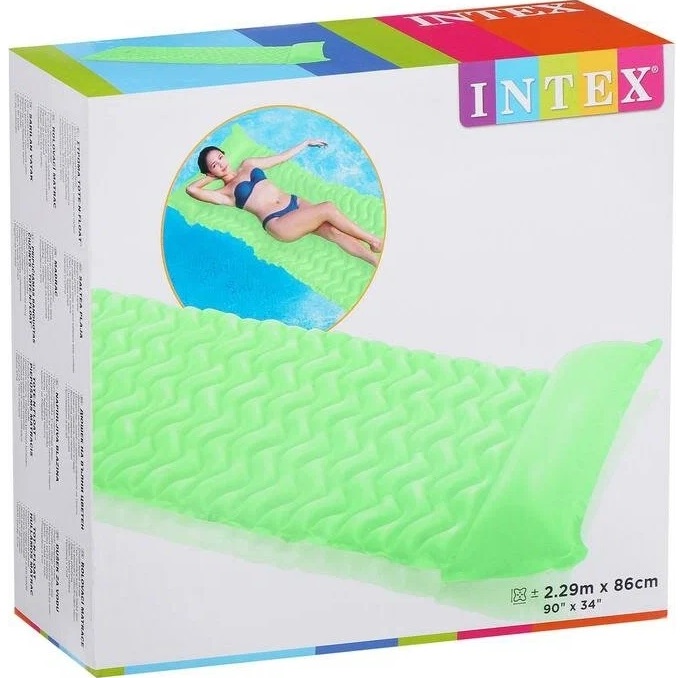 Матрас для плавания INTEX «Волна», 229 х 86 см, цвета МИКС