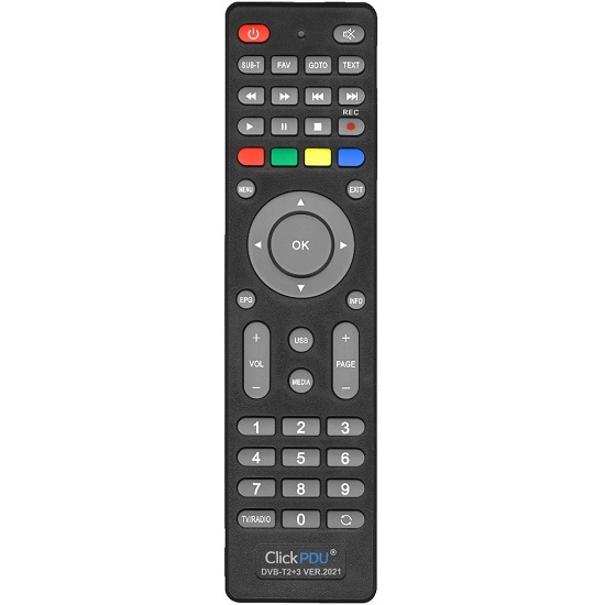 Пульт универсальный CLICKPDU VB-T2+3 для ресиверов