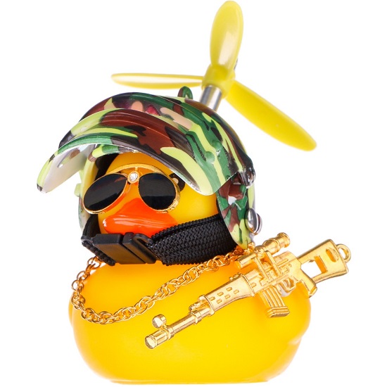 Утка с пропеллером желтая, шлем хакки   9469056