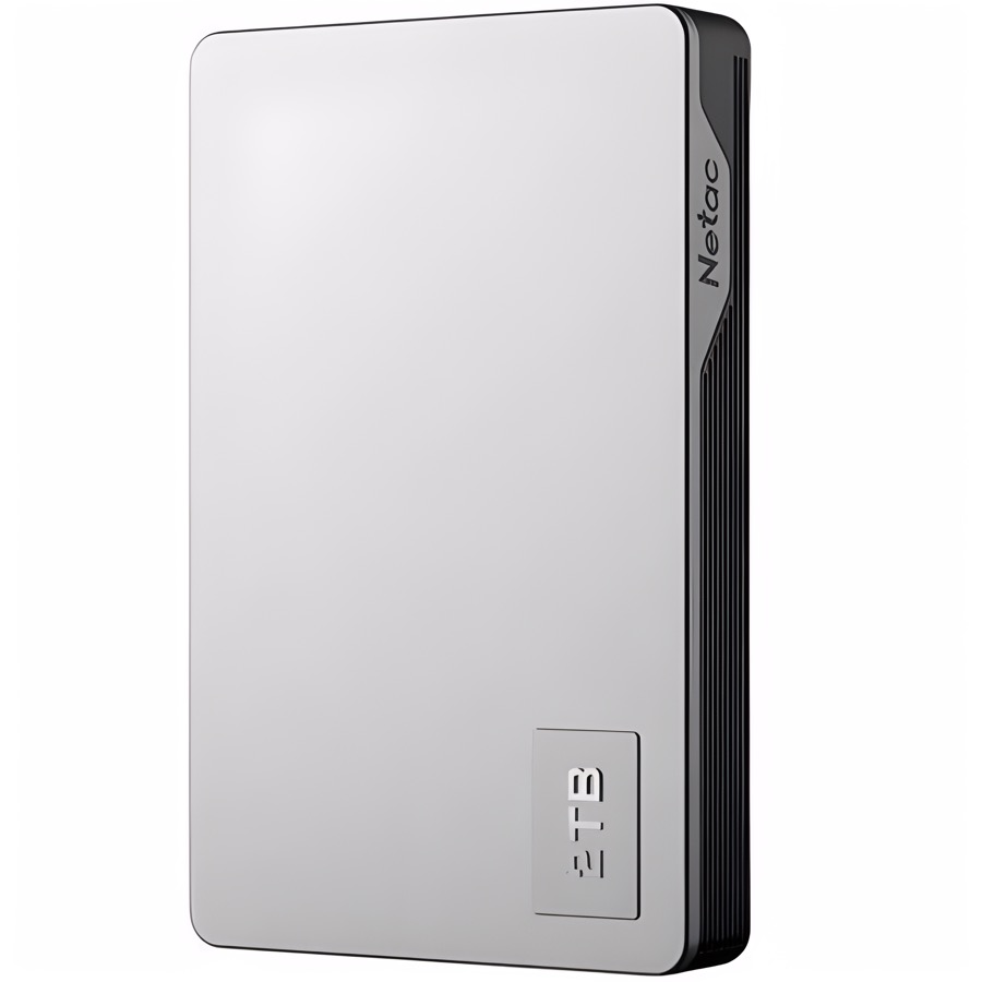 Внешний жёсткий диск 2.5" 2Tb NETAC (NT05K338N-002T-30SL) USB 3.0, серебристый + серый