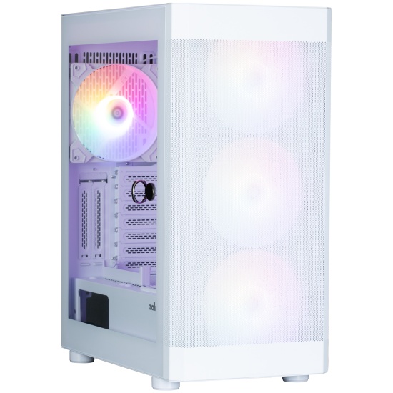Корпус ZALMAN i4 TG, ATX, WHITE, FRONT MESH, WINDOW, 4x3.5", 2x2.5", 1xUSB2.0, 2xUSB3.0, FRONT 3x140mm FRGB, REAR 1x140mm FRGB