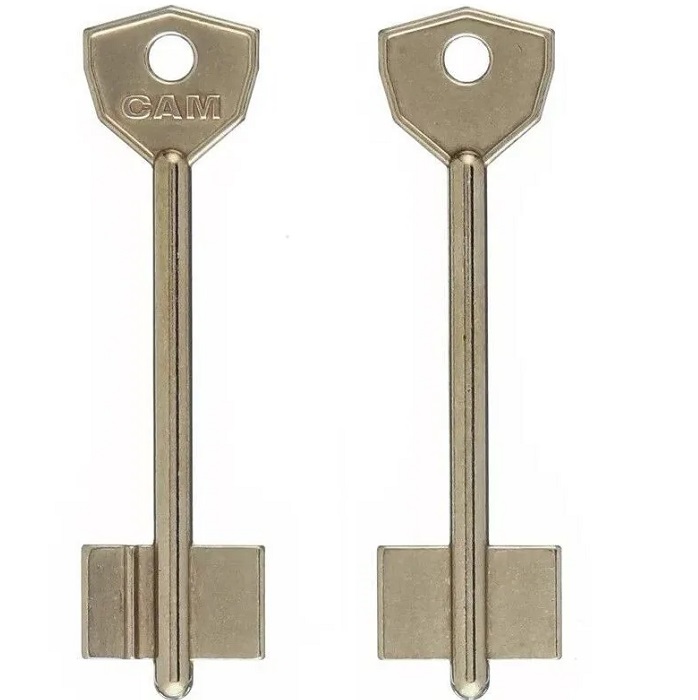 Заготовка ключа САМ-3 (85*22,4*14,3 мм) РФ, латунь, жёлт.