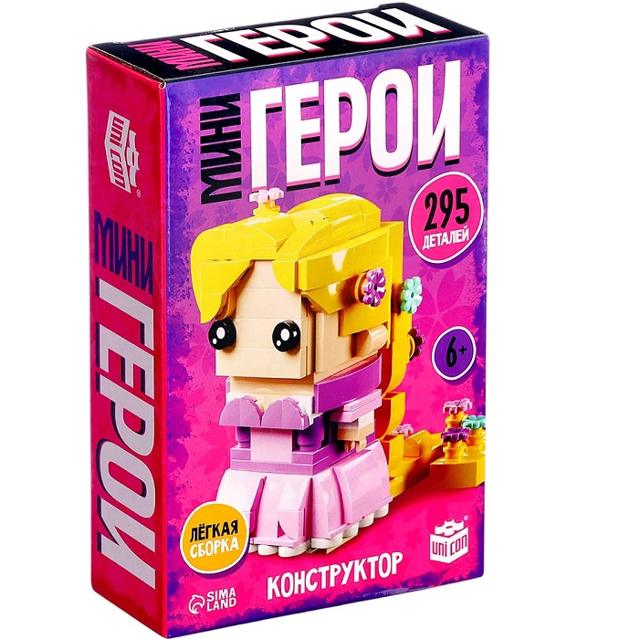 Конструктор «Мини Герои», Принцесса с длинными волосами, 295 деталей 10230065