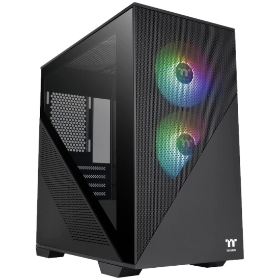 Корпус THERMALTAKE Divider 170 TG ARGB/Black CA-1S4-00S1WN-00 /Win/SPCC/Tempered Glass*1/120mm ARGB PWM Fan*2