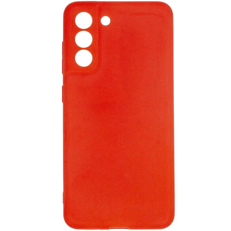 Задняя накладка PERO Soft Touch для Samsung Galaxy S21 FE красный