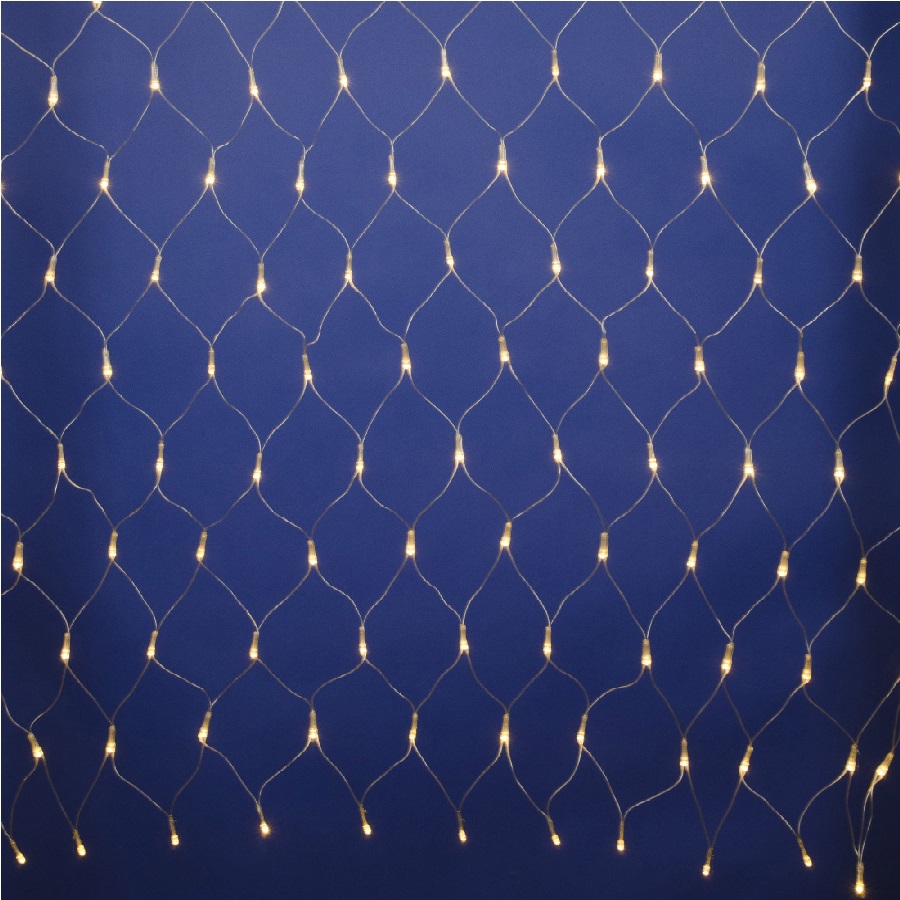 Гирлянда светодиодная UNIEL "Сетка" с эффектом мерцания ULD-N1515-96/TTK WARM WHITE IP44 (UL-00008418)