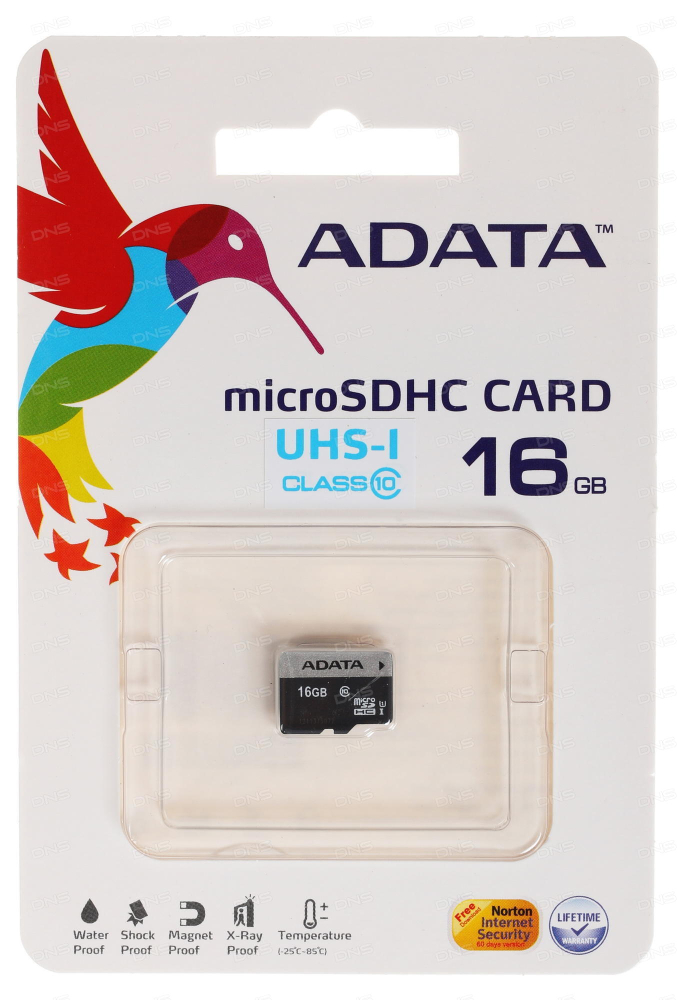 Micro SD 16Gb A-Data Class 10 Premier (30Mb/s-10Mb/s) без адаптера