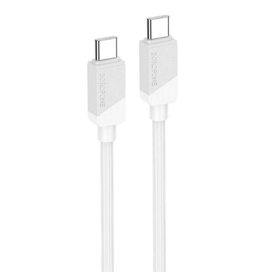 Кабель Type-C <--> Type-C  1.0м BOROFONE BX107 Excellent, белый, PD60Вт