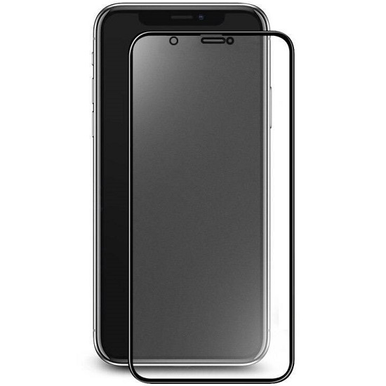 Противоударное стекло NONAME для iPhone X/XS/11 Pro черное матовое, полный клей