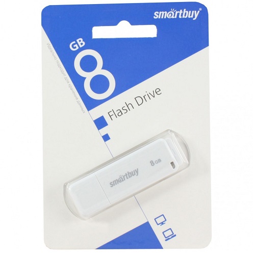 USB 8Gb SMARTBUY Clue белый