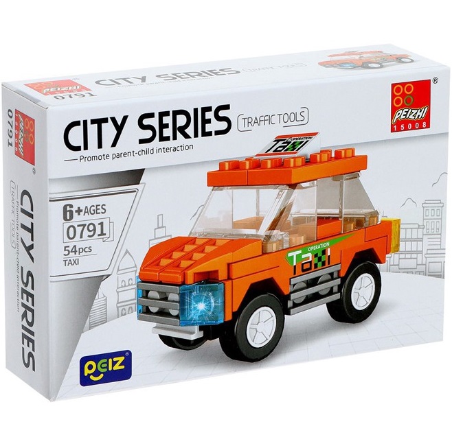 Конструктор PEIZHI Город "Машинки", 0791 54 детали 10862654