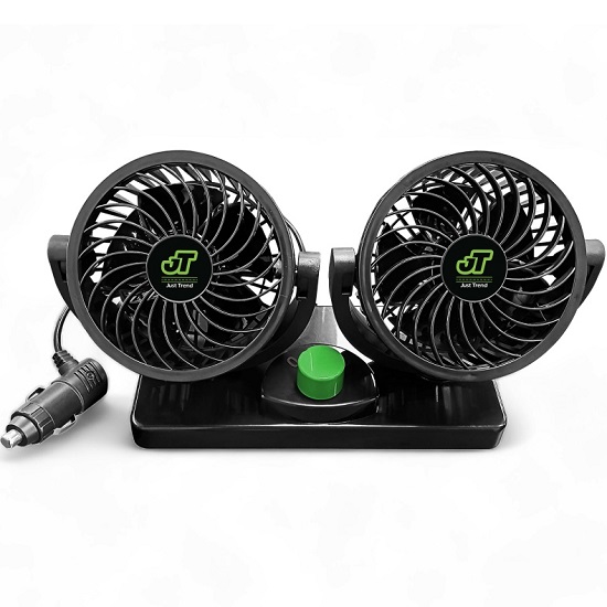 Автомобильный вентилятор JT Сomfort 8062J 12В 4" (корпус: пластик, цвет:чёрный)
