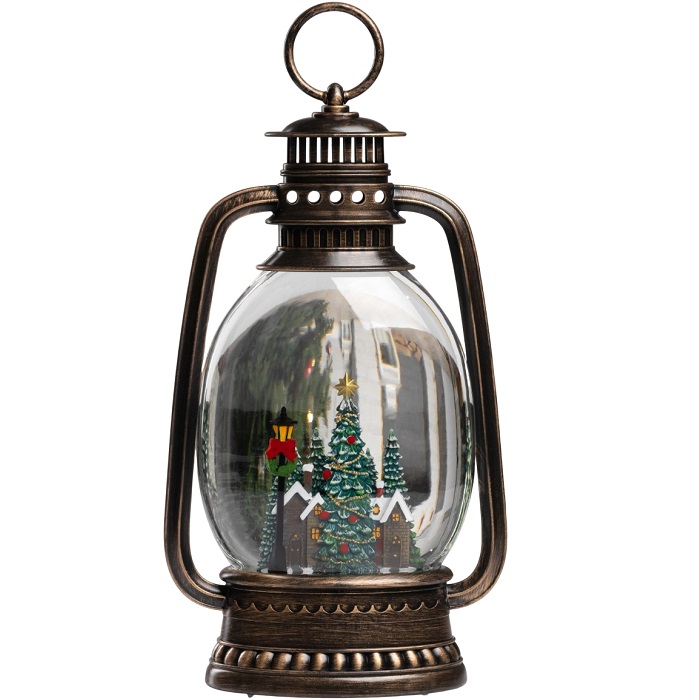 Фигура светодиодная «Ночные огни», 27.9×15.7×7.6 см, музыка, батарейки ААх3 (не в комплекте), USB, свечение тёплое белое