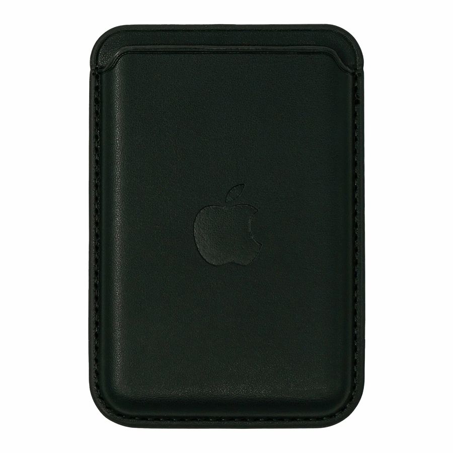 Кошелек для карт Leather Card Holder (Darck Green) с анимацией (крепкий магнит)