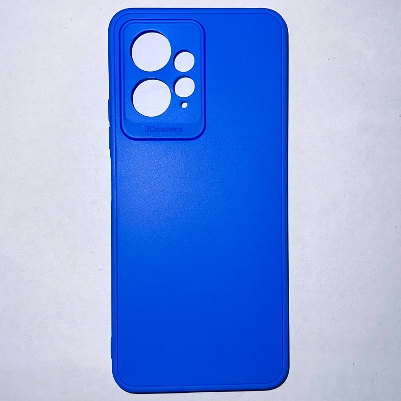 Задняя накладка Мобилис для Xiaomi Redmi Note 12 (4G), синий , матовая с защитой камеры