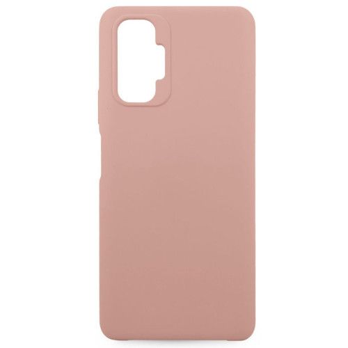 Задняя накладка Silicone Case Soft Matte для Xiaomi Redmi Note 10 розовый